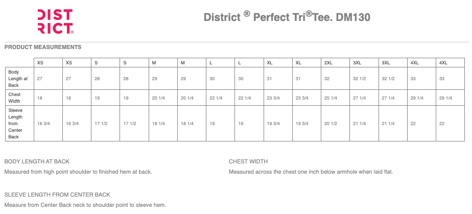 DM130 Unisex Perfect Tri Tee