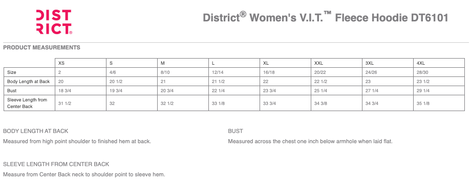 DT6101 V.I.T. Women's Fleece Hoodie