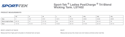 LST402 Women's Tri-Blend Wicking Tank
